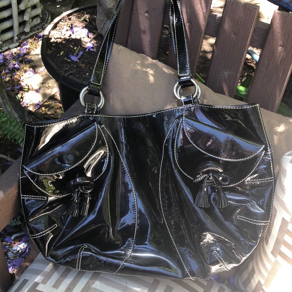 Anya Hindmarch Black Patent Leather handbag